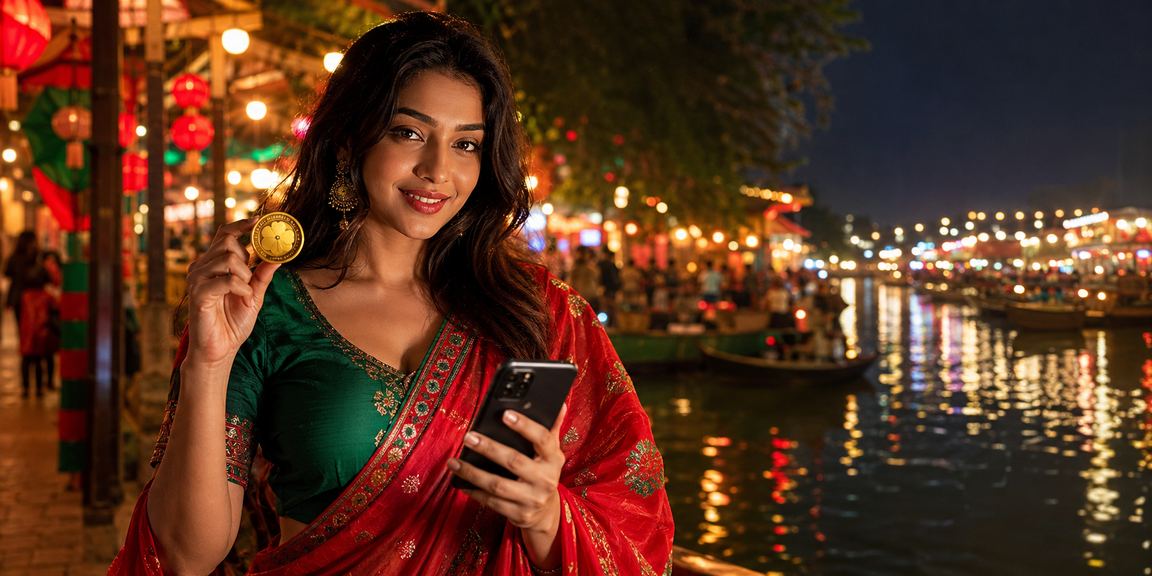 বারিশালের মোবাইল ক্যাসিনো দৃশ্য, রঙিন লাইট সহ